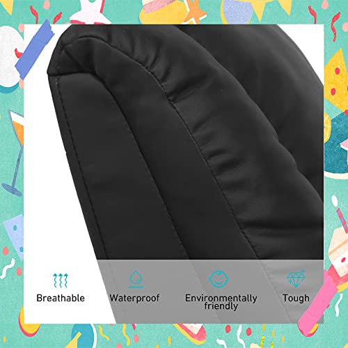 laidbksit Kids Recliner Chair,Toddler Recliner for 0-5 Years Old,Kids Recliner Chair with Cup Holder and Side Pocket for Childs,Mini Recliner Chair Suitable for Kid's Bedroom -Black Kids Recliner