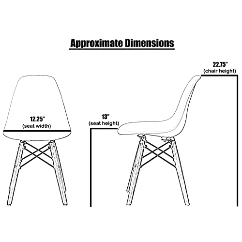 2xhome Set of 2 Kids Size Plastic Toddler Chairs with Natural Wooden Dowel Legs, Black