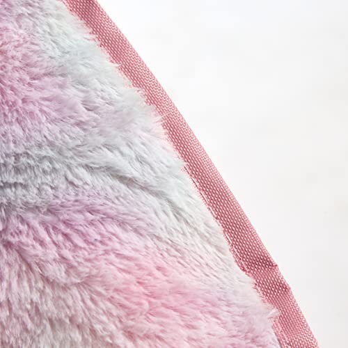 Heritage Kids Rainbow Faux Fur Kids Folding Saucer Chair