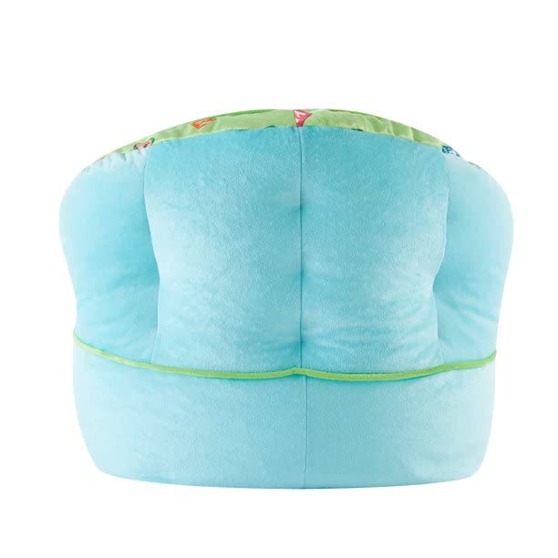 Idea Nuova Cocomelon Blue Round Bean Bag Chair for Kids, Ages 3+, Large
