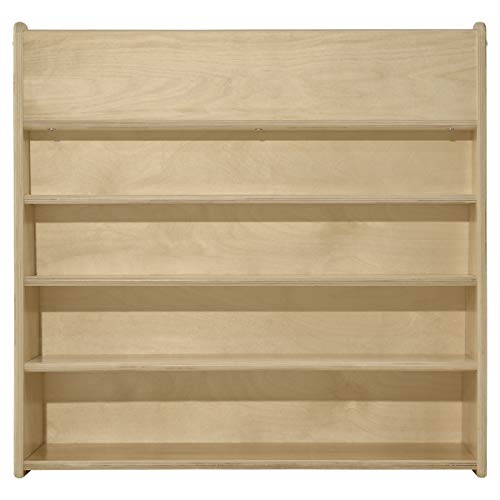 Contender Kids Single-Sided Bookcase [FULLY ASSEMBLED], 5 Shelves Front Facing Kids Bookshelf, Baltic Birch Plywood Book Display [Greenguard Gold Certified]