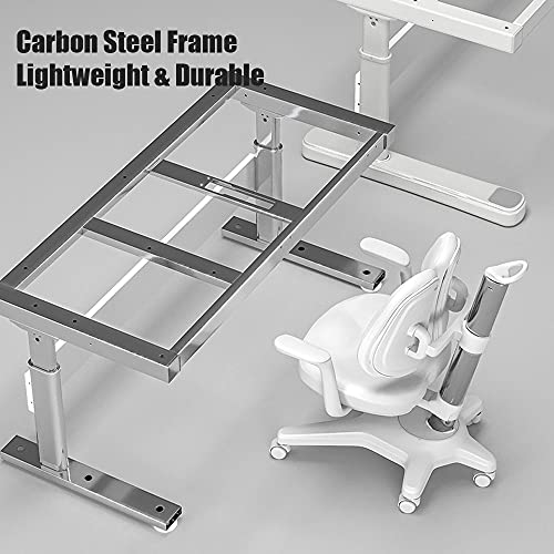 FCD Ergonomic Multi Function Wood Adjustable Kids Study Desk Drafting Table and Computer Station with Children Study Chair