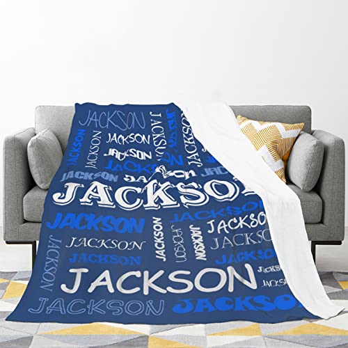 Custom Blanket Personalized Name Blanket for Kids, Custom Baby Name Blanket for Boys Girls Adults Customized Gifts Name Blanket for Christmas Birthday Valentines Day