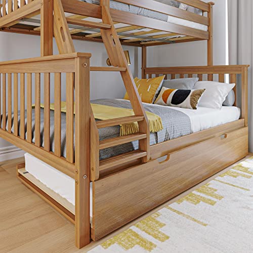 Max & Lily Twin-Over-Full Bunk Bed with Trundle
