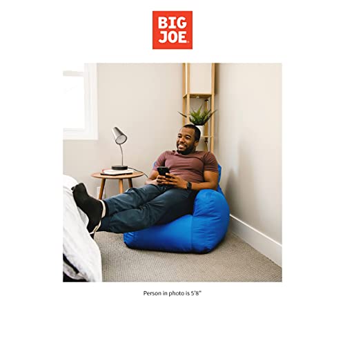 Big Joe Dorm Bean Bag Chair with Drink Holder and Pocket, Sapphire Smartmax, 3ft