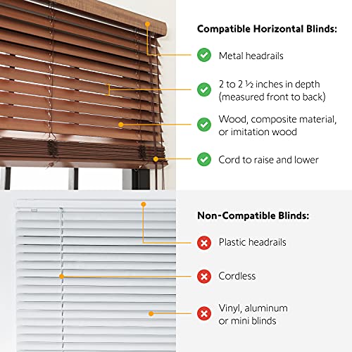 Somfy Clever Tilt Blind Motor Kit - Fits Your Existing 2" Horizontal Blinds - Smart Blinds for Security, Glare, & Natural Light - Automatic Blinds Opener - Includes Remote, Motor, and Charger