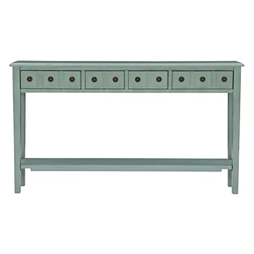 Powell Furniture Sadie Long Console Table, Teal