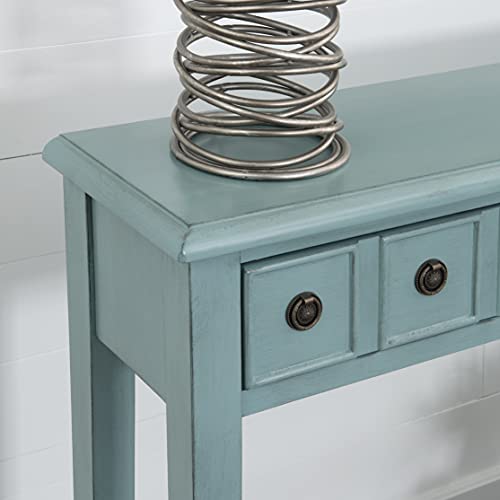 Powell Furniture Sadie Long Console Table, Teal
