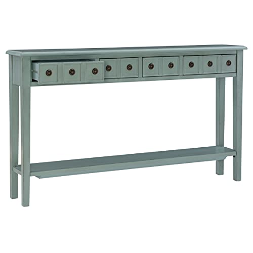 Powell Furniture Sadie Long Console Table, Teal