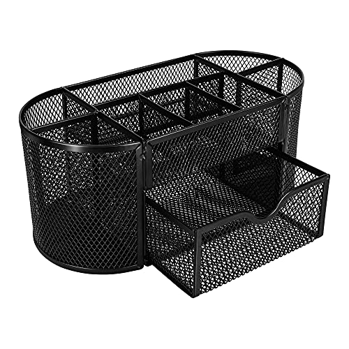 Amazon Basics Mesh Desk Office Organizer, Black