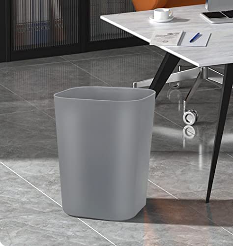 Besli 2 Gallon Small Trash Can Garbage Can Wastebasket for Bathroom Bedroom Kitchen Office,Pack of 3 (Gray)