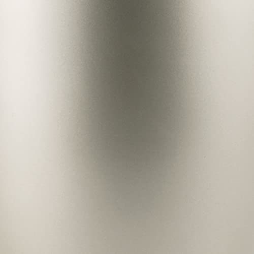 mDesign Small Steel Round Trash Can Bucket - 1.5 Gallon Wastebasket, Garbage Container Bin for Bathroom, Powder Room, Bedroom, Kitchen, Home Office - Hamill Collection - Matte Satin
