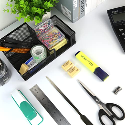 Ashfield 30-piece Office Supplies Kit with Desk Organizer,Office supplies set, Office stationery kit, Desk Accessories Set with Stapler, ruler,Sharpener, Scissors , 230x130x160mm