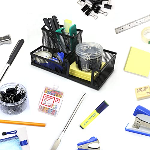 Ashfield 30-piece Office Supplies Kit with Desk Organizer,Office supplies set, Office stationery kit, Desk Accessories Set with Stapler, ruler,Sharpener, Scissors , 230x130x160mm