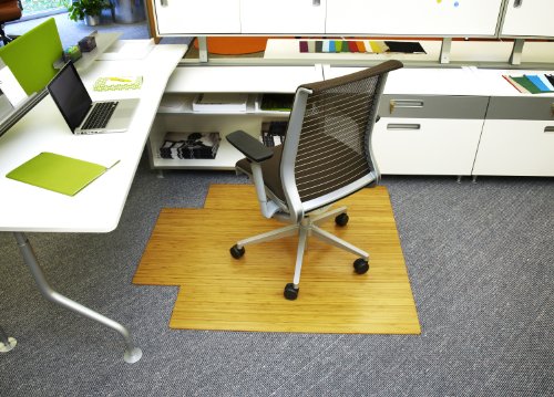 Anji Mountain Wood Chair Mat, 44 x 52", Natural