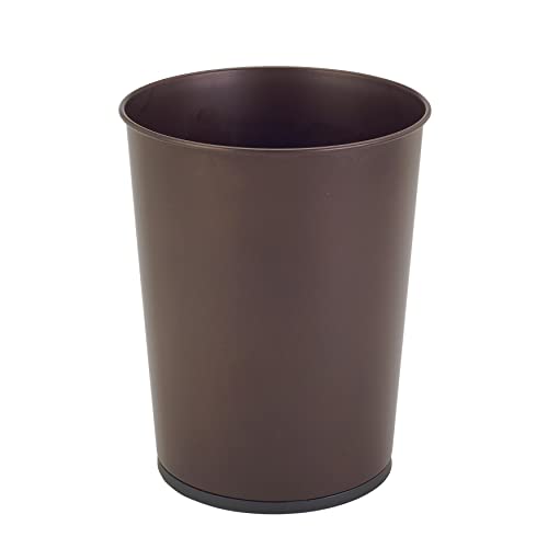 5 Liter Small Wastebasket | 9.7 Inches Height | Round Open Top | Trash Can | Bathroom | Bedroom | Kitchen | Dorm | Office | Disposal Waste Bin | Garbage Container | Oil Rubbed Bronze