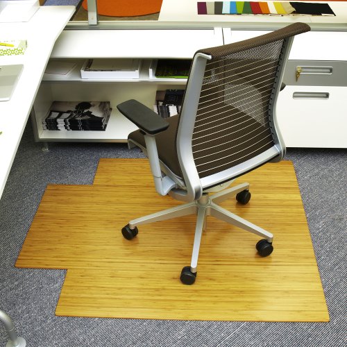 Anji Mountain Wood Chair Mat, 44 x 52", Natural