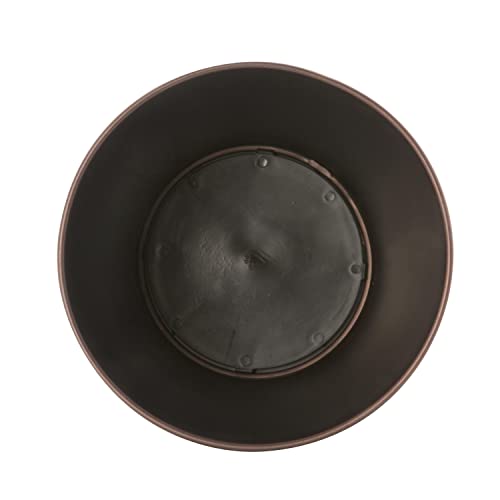 5 Liter Small Wastebasket | 9.7 Inches Height | Round Open Top | Trash Can | Bathroom | Bedroom | Kitchen | Dorm | Office | Disposal Waste Bin | Garbage Container | Oil Rubbed Bronze