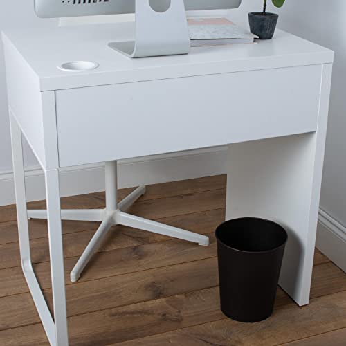 5 Liter Small Wastebasket | 9.7 Inches Height | Round Open Top | Trash Can | Bathroom | Bedroom | Kitchen | Dorm | Office | Disposal Waste Bin | Garbage Container | Oil Rubbed Bronze