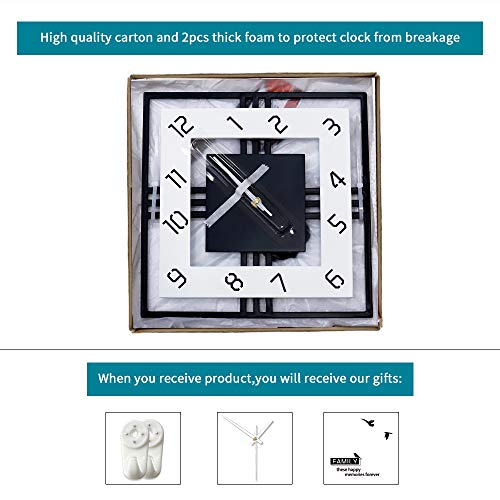 FLEBLE Extra Large Wall Clocks for Living Room Decor Modern Big Silent Pendulum Wall Clock Battery Operated Quartz for Office Indoor 30 Inch Giant Black Wall Clock Home decoratives for Kitchen Bedroom