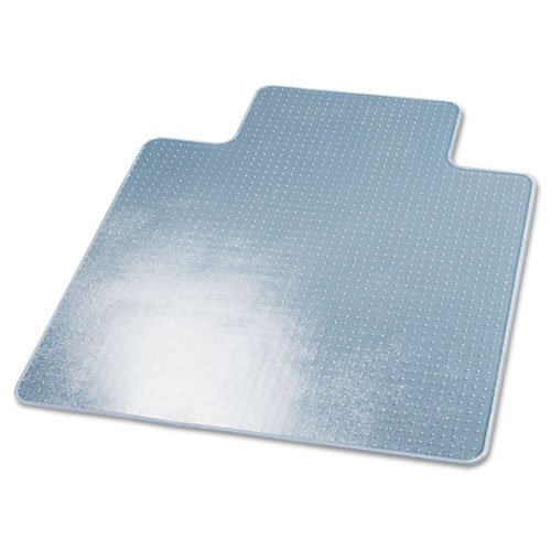 deflecto Beveled Clear 45x53 w/Lip Medium Pile Carpet SuperMat Frequent Use Chair Mat
