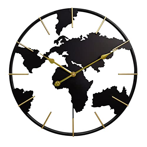 Modern Metal Wall Clock - 61 cm Silent Design