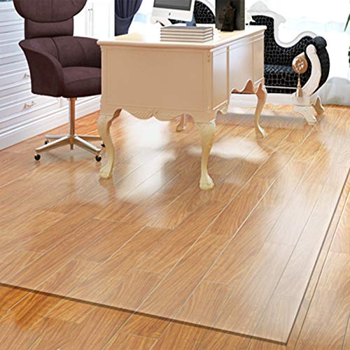 Area Rugs Runner Rug Office Chair Floor Protector Mat, Transparent Non Slip Carpet Protector, 1.5mm Thick Plastic Waterproof Rug Runner (Size : 130×250cm/4.3×8.2ft)