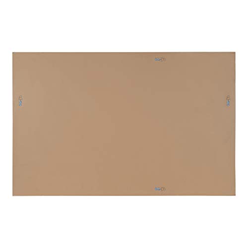 Kate and Laurel Whitley Modern Linen Fabric Pinboard, 29.5" x 45.5", White, Contemporary Bulletin Board for Wall