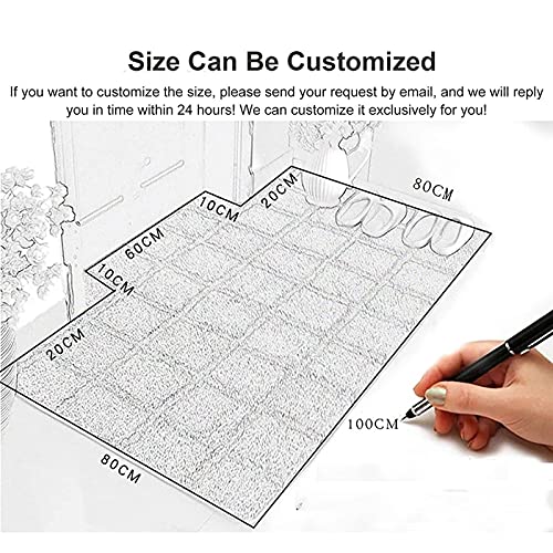 Area Rugs Runner Rug Office Chair Floor Protector Mat, Transparent Non Slip Carpet Protector, 1.5mm Thick Plastic Waterproof Rug Runner (Size : 130×250cm/4.3×8.2ft)