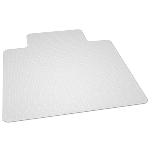 Carpet Chair Mats for Low Pile, 45-Inch by 53-Inch with Lip, Clear Vinyl