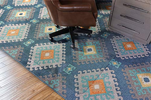 INVISIMAT 36" by 46" Tempered Glass(1/4" Thick) Chair Mat