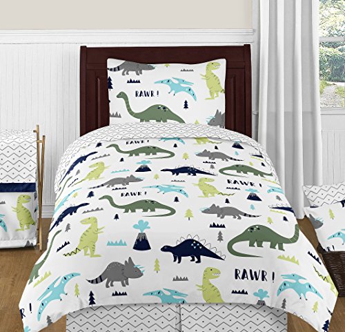 Blue and Green Modern Dinosaur Fabric Memory/Memo Photo Bulletin Board