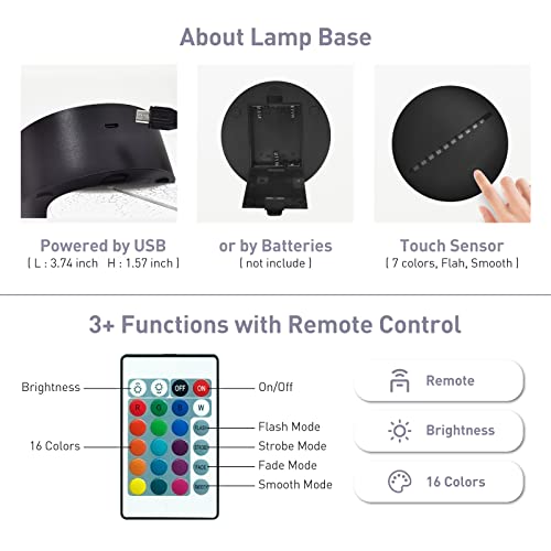 Fanrui Acrylic Dry Erase Board with 16 Colors Night Light Dry Erase Board as a Glow Memo LED Letter Message Board Note Plan Menu Glass Led Board White Board for Office School Home(Black Base)