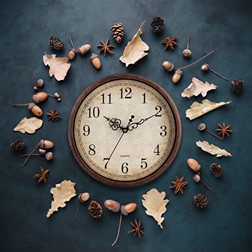 Vintage Silent Wall Clock - Easy to Read