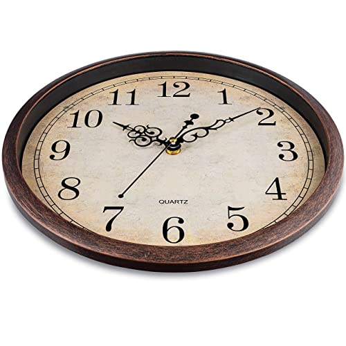Vintage Silent Wall Clock - Easy to Read