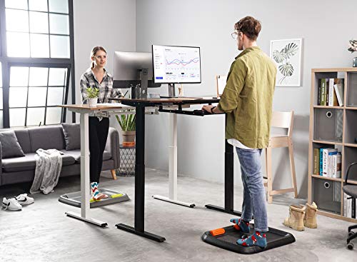 FEZIBO Standing Desk Anti Fatigue Mat with Ergonomic Design Comfort Floor Mat
