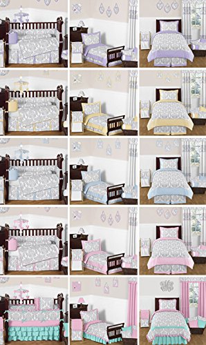 Gray and White Damask Fabric Memory/Memo Photo Bulletin Board