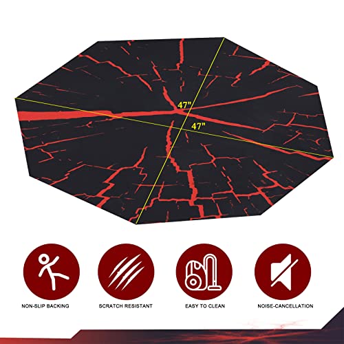 Anti-Slip Octagon Chair Mat for Hardwood Floors