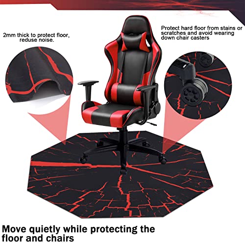 Anti-Slip Octagon Chair Mat for Hardwood Floors