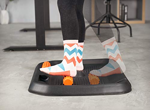 FEZIBO Standing Desk Anti Fatigue Mat with Ergonomic Design Comfort Floor Mat