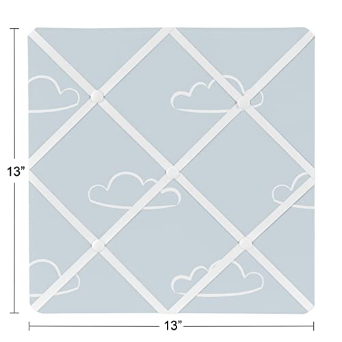 Blue Clouds Photo Bulletin Board for Aviator Decor