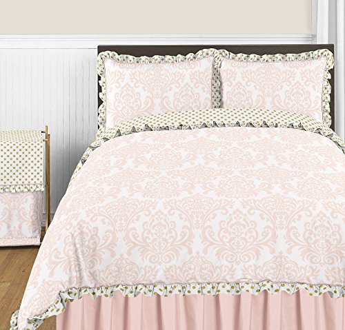 Fabric Memory/Memo Photo Bulletin Board for Blush Pink White Damask and Gold Polka Dot Amelia Collection