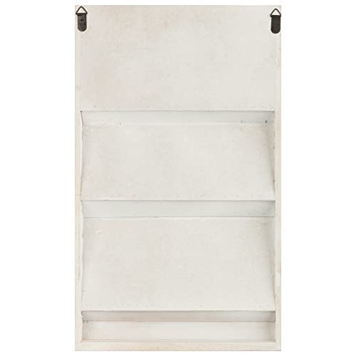 Gallery Solutions 3-Piece Wall Organizer Command Center Set with Storage and Monthly Calendar, White Memo Boards, 14 x 22