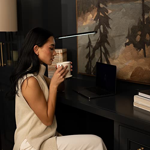 LED Bright Desk Lamp with Clamp – Eye-Friendly Flexible Dimmable Gooseneck Lamp Light with Twist Clamp, 3 Color Modes & 10 Brightness Levels – 360 Degree Adjustable Architect Reading Study Lamp