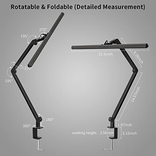 KableRika LED Architect Desk Lamp with Dimming Options