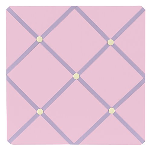 Pink and Purple Butterfly Fabric Memory/Memo Photo Bulletin Board by Sweet Jojo Designs