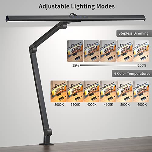 KableRika LED Architect Desk Lamp with Dimming Options