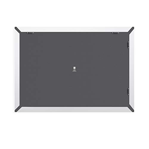 Umbra Trigon, Wall Mounted Bulletin Board, Magnetic Board, and Message Board, White