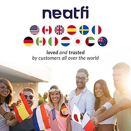 Neatfi XL 2,200 Lumens LED Task Lamp, 24W Super Bright Desk Lamp, 117 Pcs SMD LED, 4 Level Brightness, Dimmable, Task LED Light for Home, Office, Workbench (Non-CCT with Clamp, White)