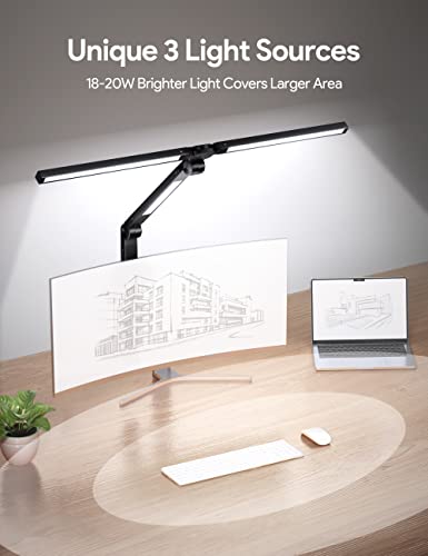 Adjustable LED Desk Lamp with Clamp and Timer